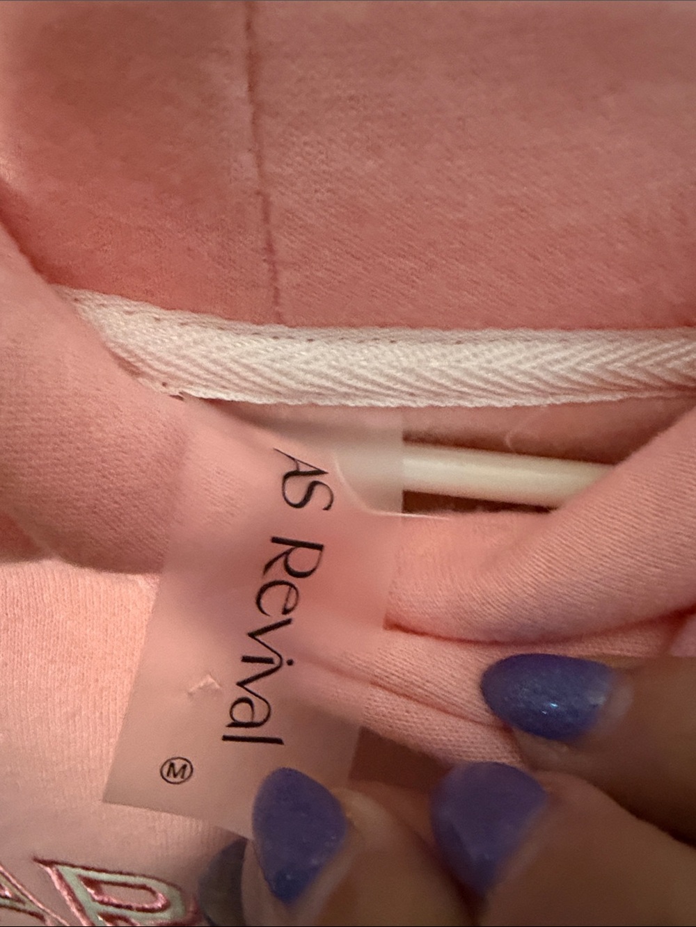 Altar’d State Pink "You Are Loved" Hoodie Sweatshirt - Women's Oversized Medium - Picture 3 of 3